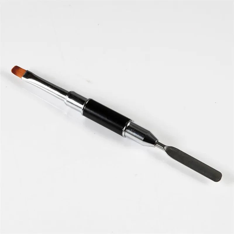 Dual-Ended Nail Art Brush & Spatula – UV Gel Extension Tool