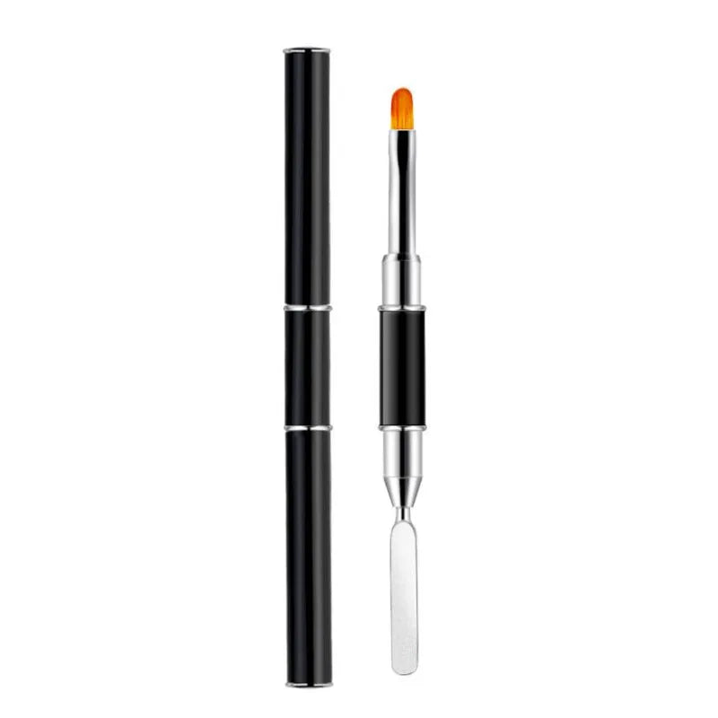 Dual-Ended Nail Art Brush & Spatula – UV Gel Extension Tool