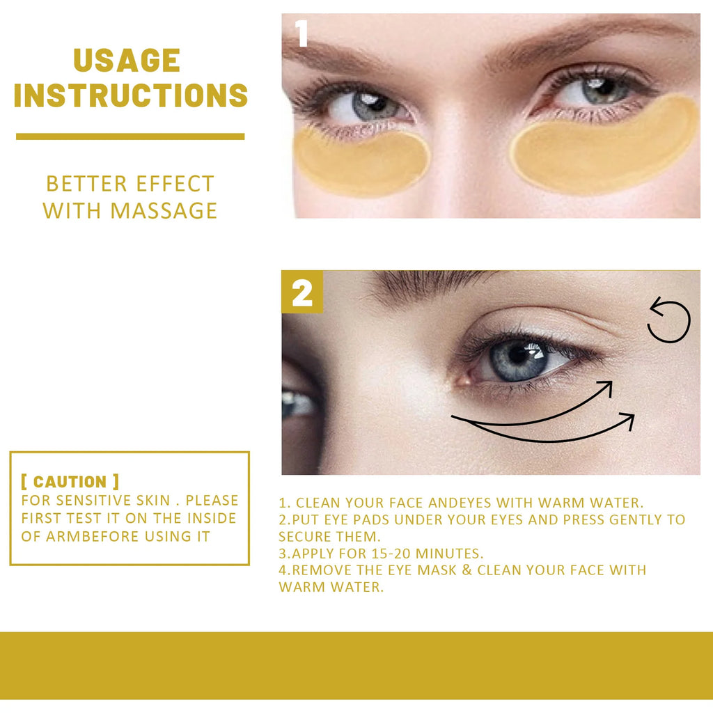 24K Gold Hydrating Eye Mask (60PCS)