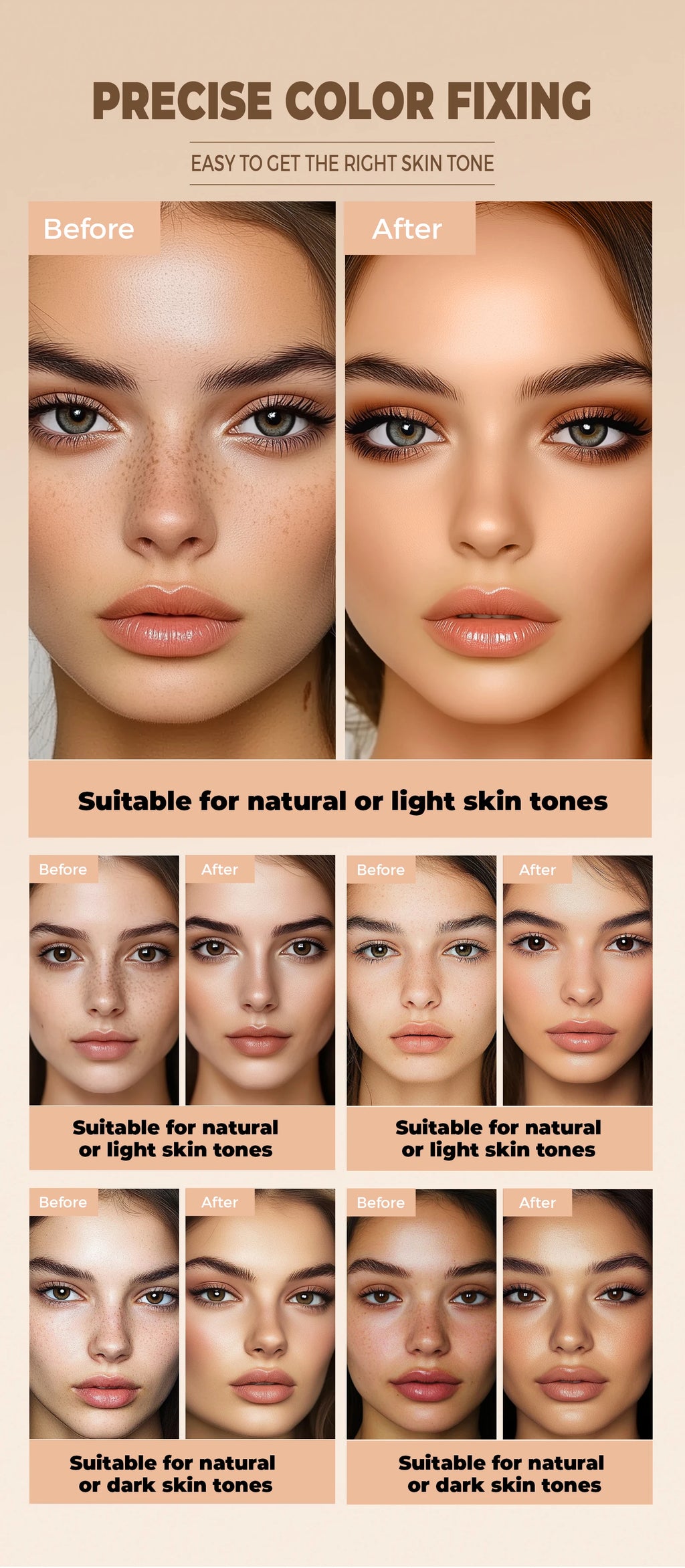 Hydrating Eye Brightening Concealer&Contour Cream-Full Coverage,Long Lasting,Correcting