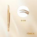Precision Anti-Slip Eyelash Tweezers – Stainless Steel Lash Extension Tool
