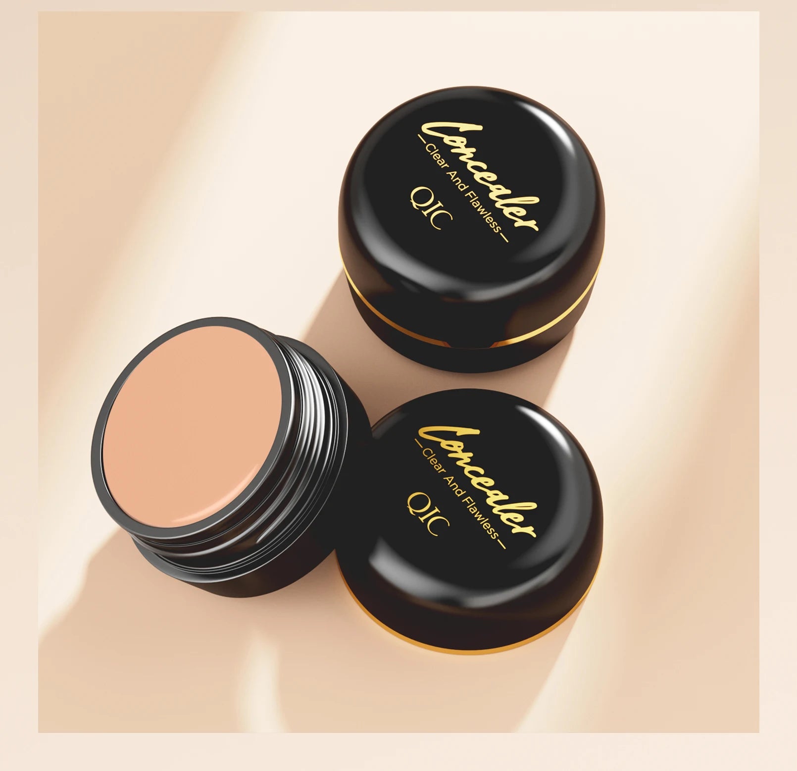 Hydrating Eye Brightening Concealer&Contour Cream-Full Coverage,Long Lasting,Correcting