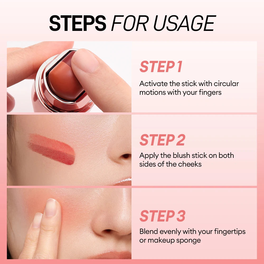 Blush Stick Lipstick 3-in-1 Eyes |Cheek Lip Tint