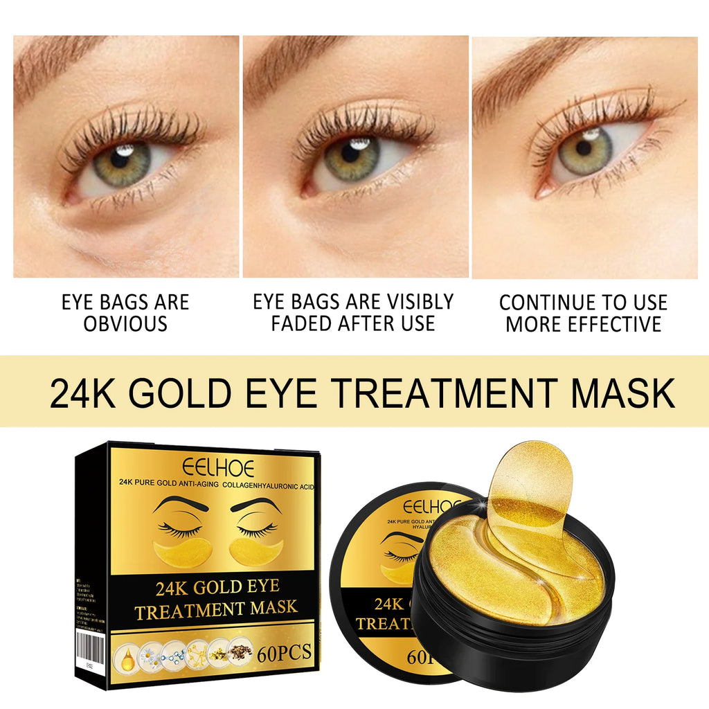 24K Gold Hydrating Eye Mask (60PCS)