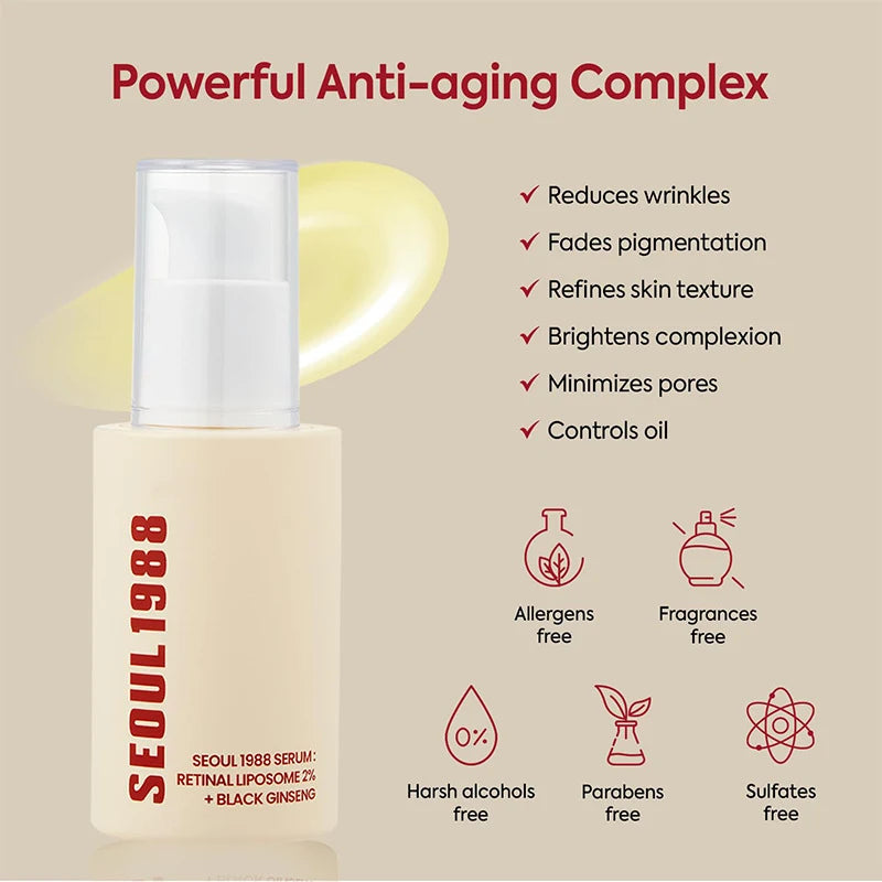Korean Retinol & Black Ginseng Anti-Aging Serum