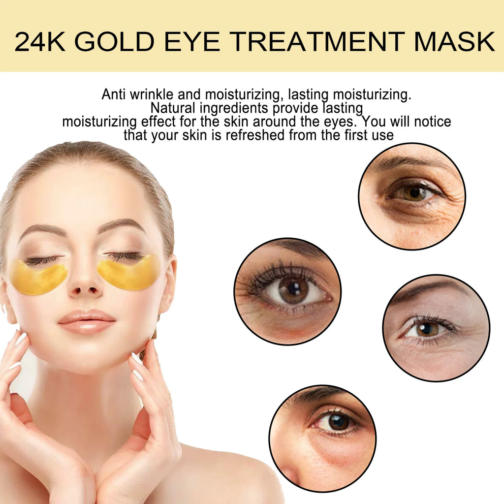 24K Gold Hydrating Eye Mask (60PCS)