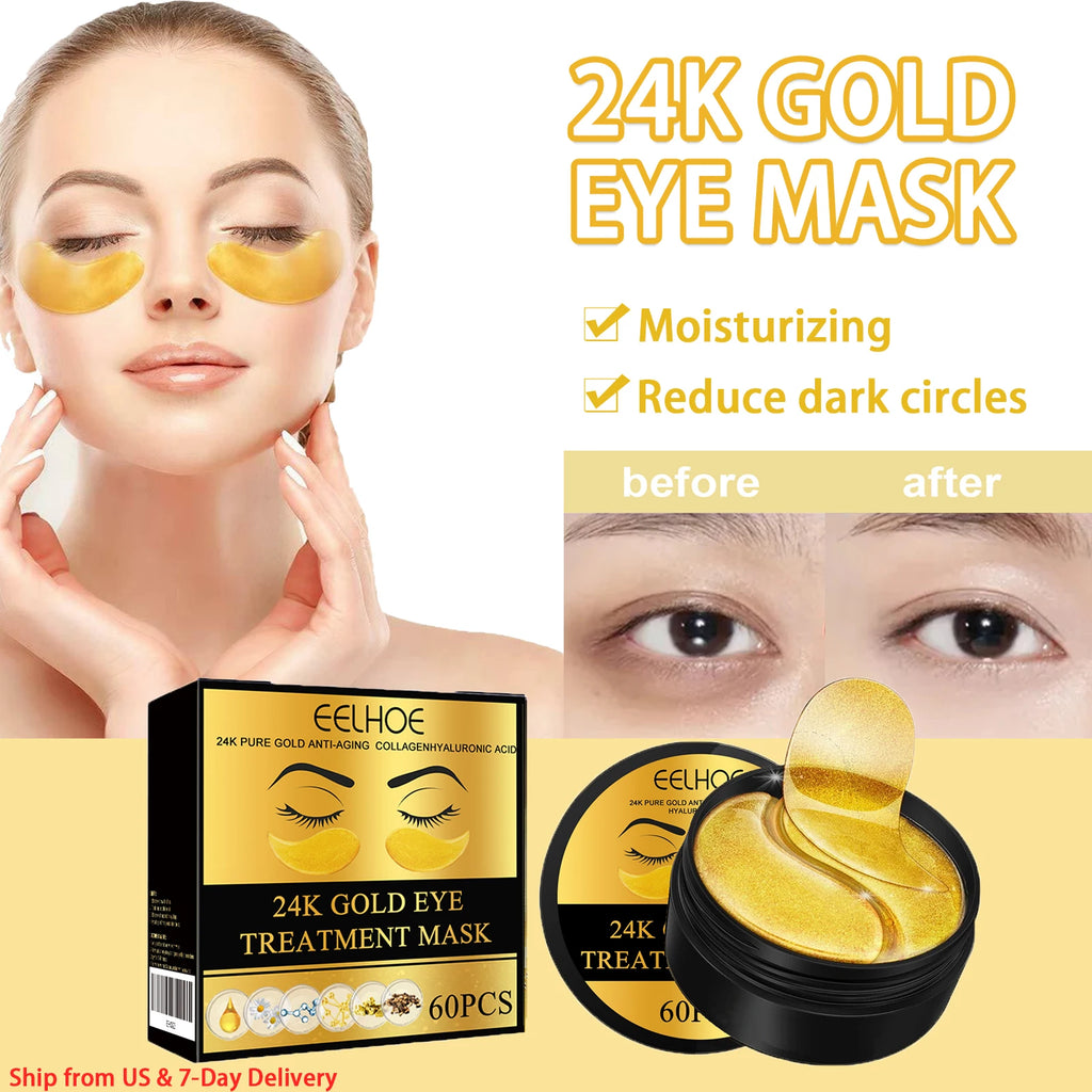 24K Gold Hydrating Eye Mask (60PCS)