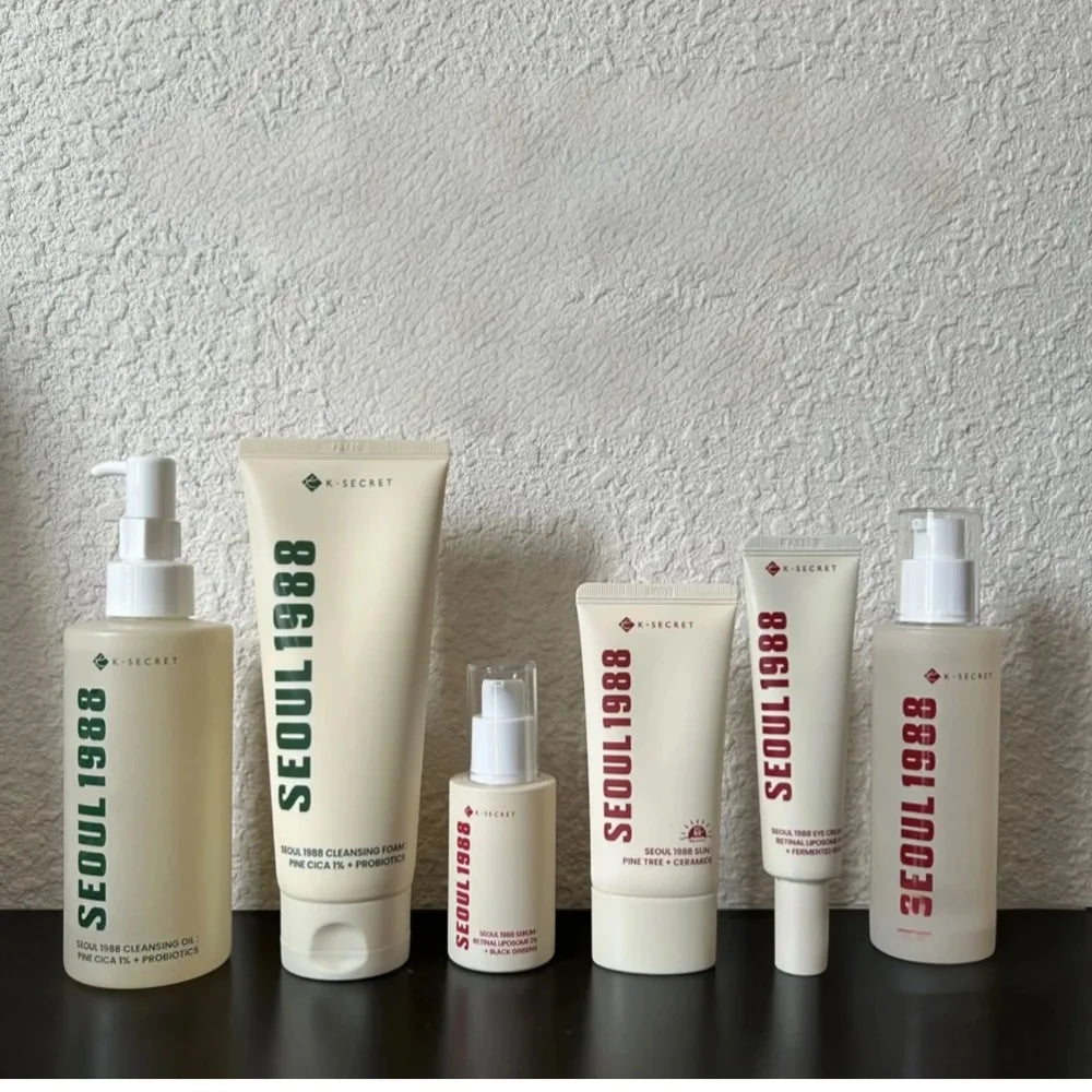 Korean Skincare Set – Ginseng Serum, Eye Cream & Sunscreen