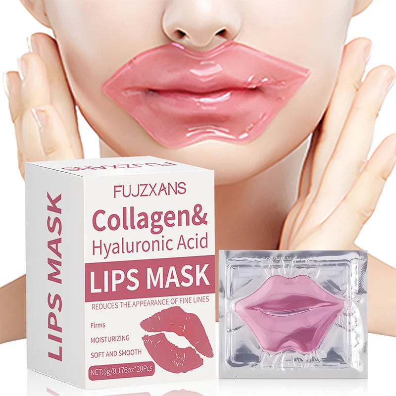20Pcs/Box Pink Lips Masks Sheets
