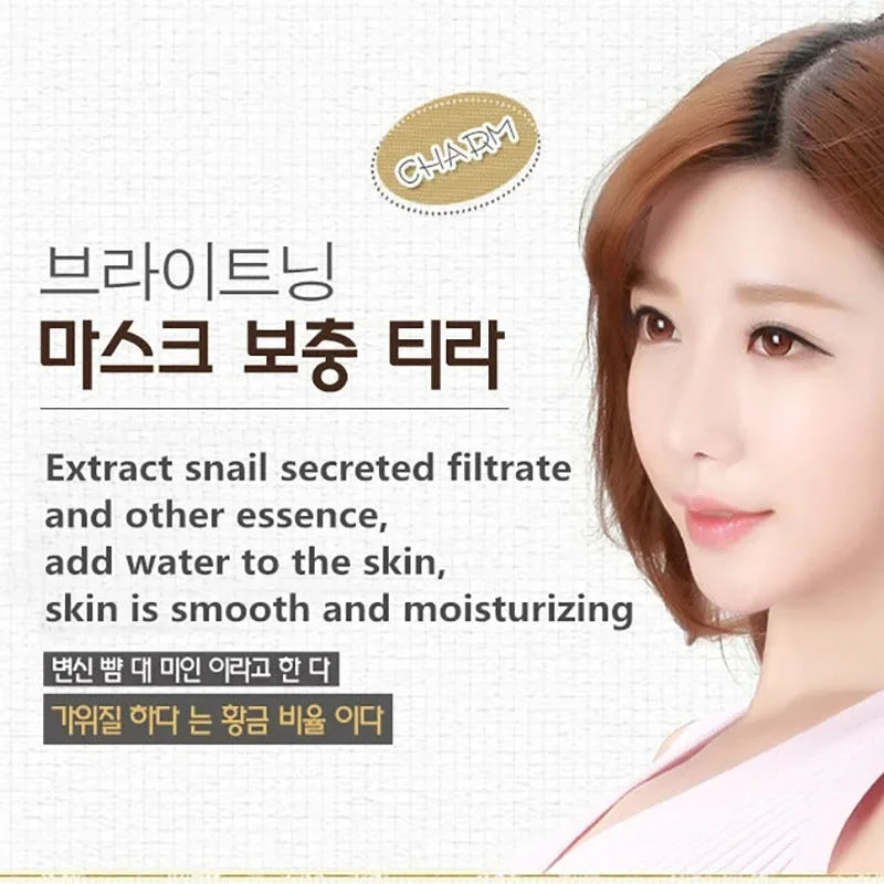 Snail Essence Sheet Mask (10-Pack) – Hydrating & Repairing