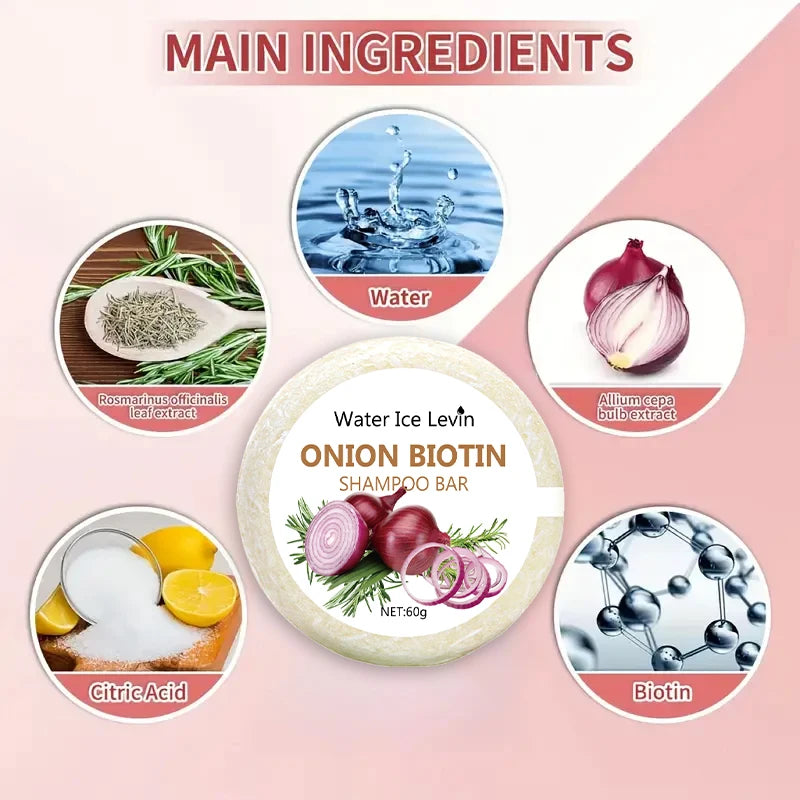 Onion & Biotin Shampoo Bar|