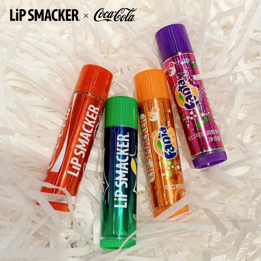 Coca-Cola Lip Balm Set – 4-Piece Long-Lasting Moisturizing Pack